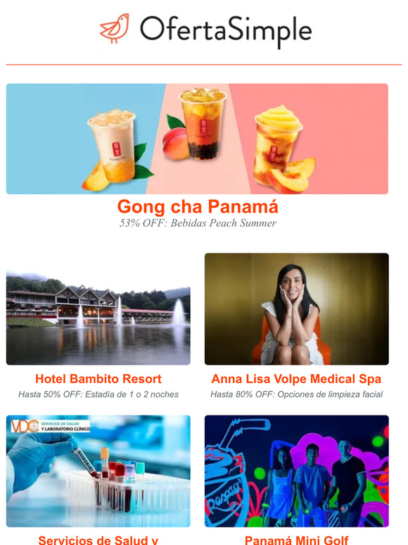 OfertaSimple: Gong Cha Panamá | Hotel Bambito Resort | Anna Lisa Volpe ...