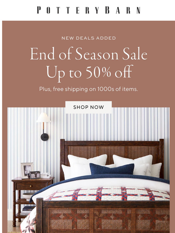 Pottery Barn Email Newsletters Shop Sales, Discounts, and Coupon Codes