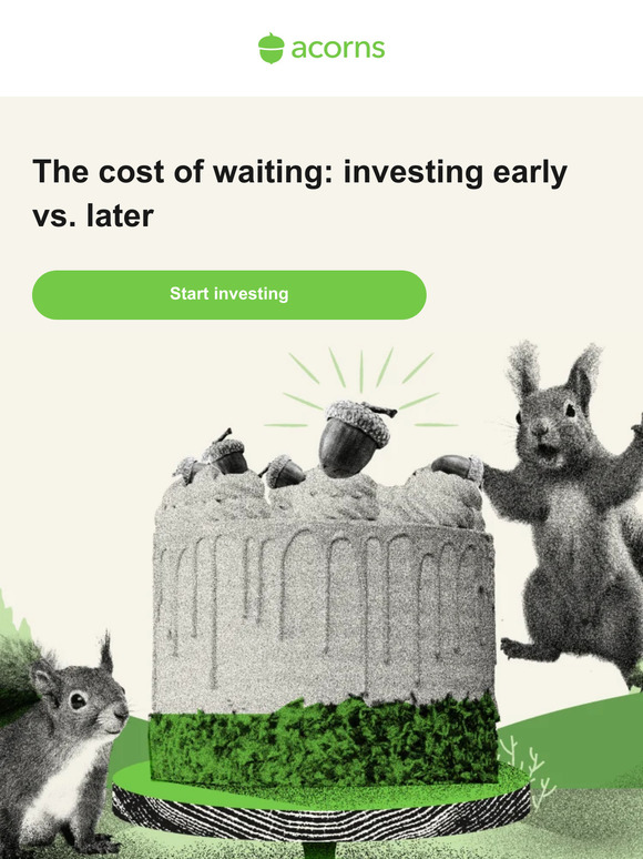 Investing early vs. later — what’s better? 🤔