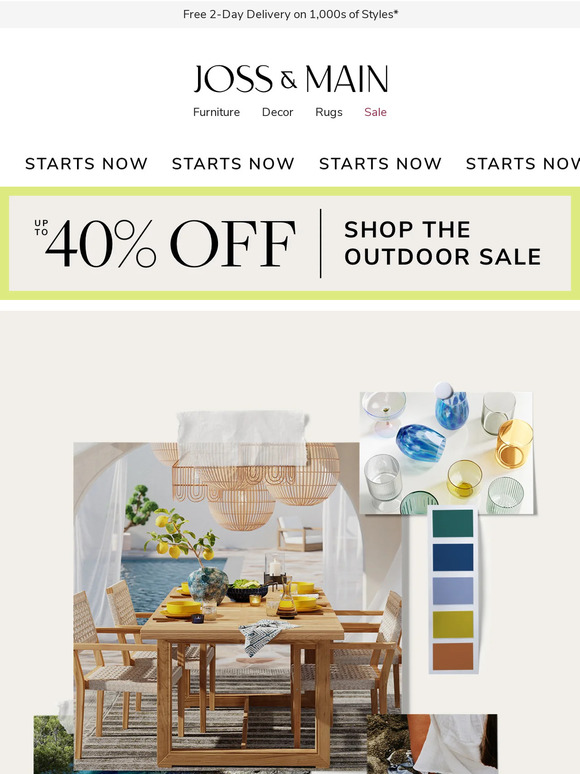Joss & Main Email Newsletters Shop Sales, Discounts, and Coupon Codes