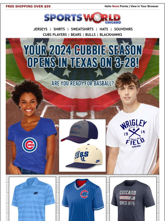 Sports world gear up chicago cubs 2024 opening day in texas is