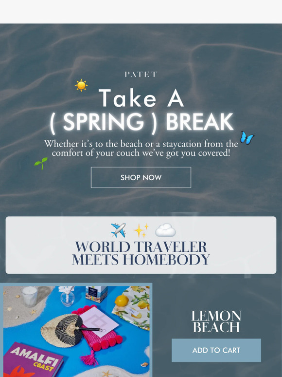 Spring Break Starts Now! 🌴☀️