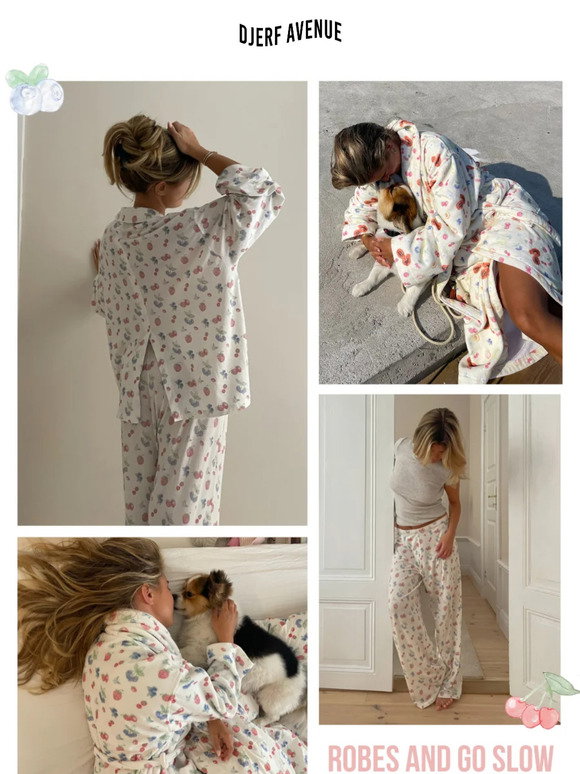 Djerf Avenue: NOW LIVE 🍓🫐 Robes and Go Slow now restocked! | Milled