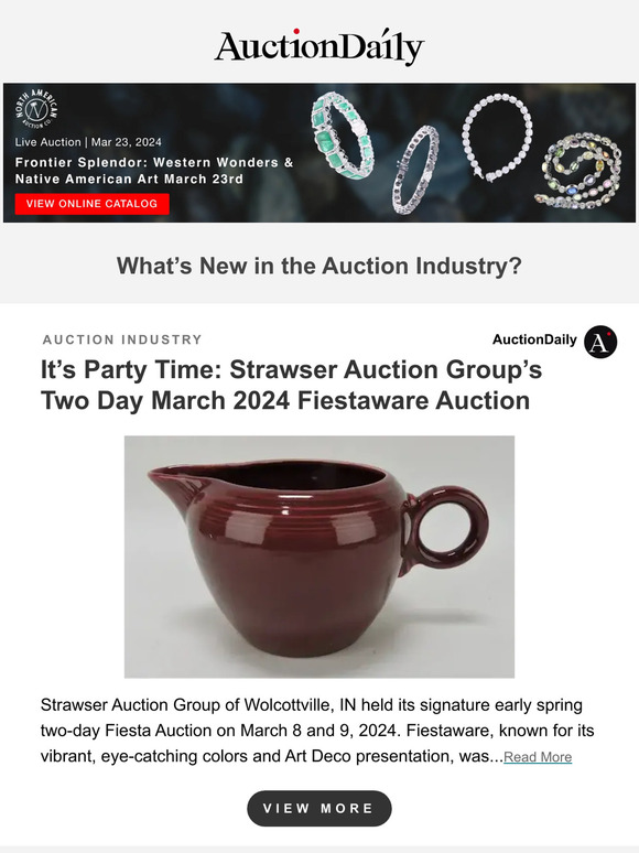 Auction Daily It’s Party Time Strawser Auction Group’s Two Day March