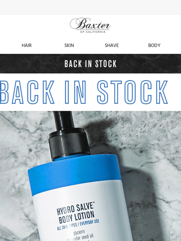 Baxter Of California Email Newsletters Shop Sales, Discounts, and