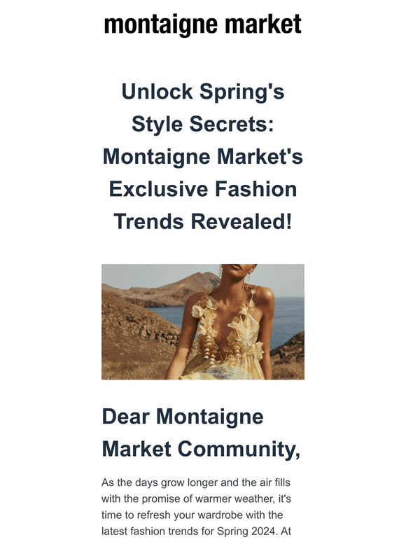 Unlock Spring's Style Secrets: Montaigne Market's Exclusive Fashion Trends Revealed!