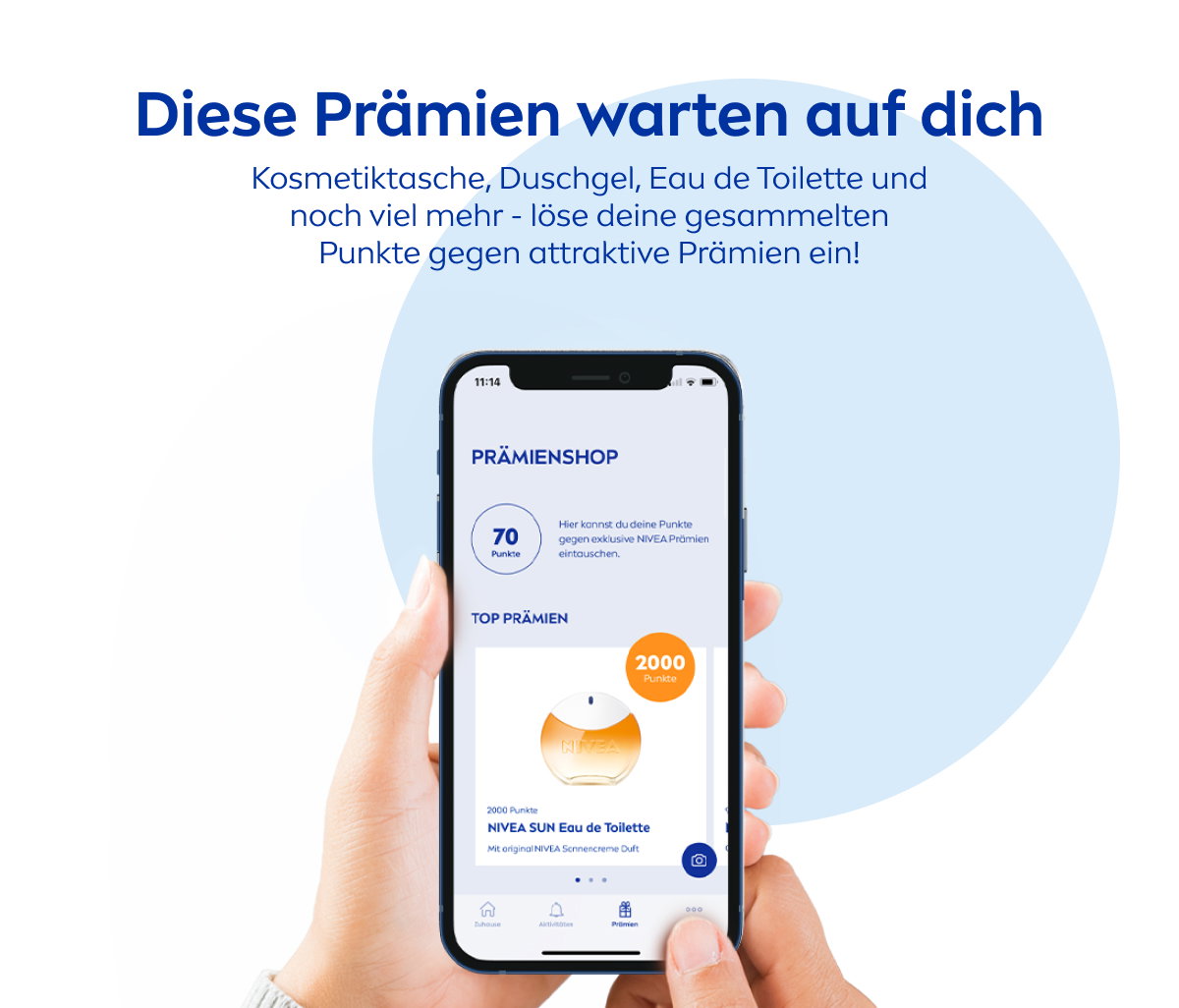 Exklusive Prämien in der NIVEA App entdecken.