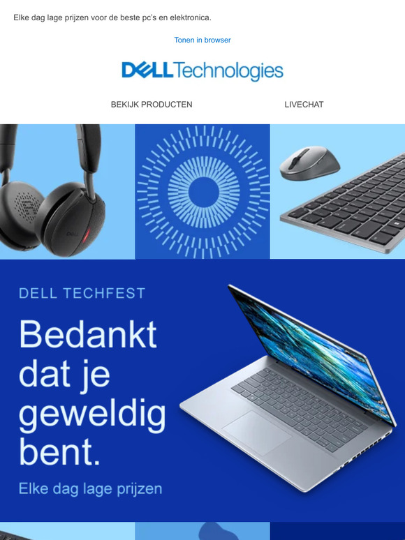 Dell TechFest | Vier het met dagelijkse lage prijzen