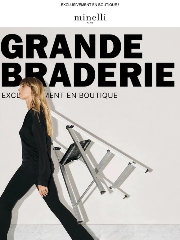 La GRANDE BRADERIE DE 30 À 80 €* continue en boutique
