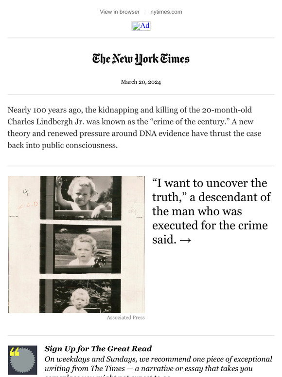 The New York Times Store: The Lindbergh baby kidnapping: A grisly ...