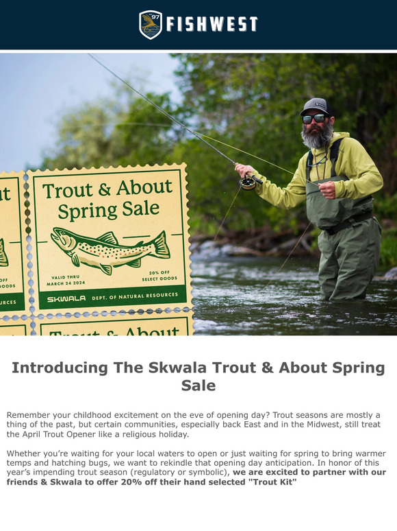 Skwala Trout & About Srping Sale 🔥