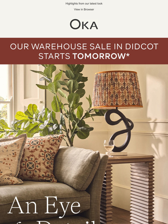 OKA Direct Email Newsletters Shop Sales, Discounts, and Coupon Codes