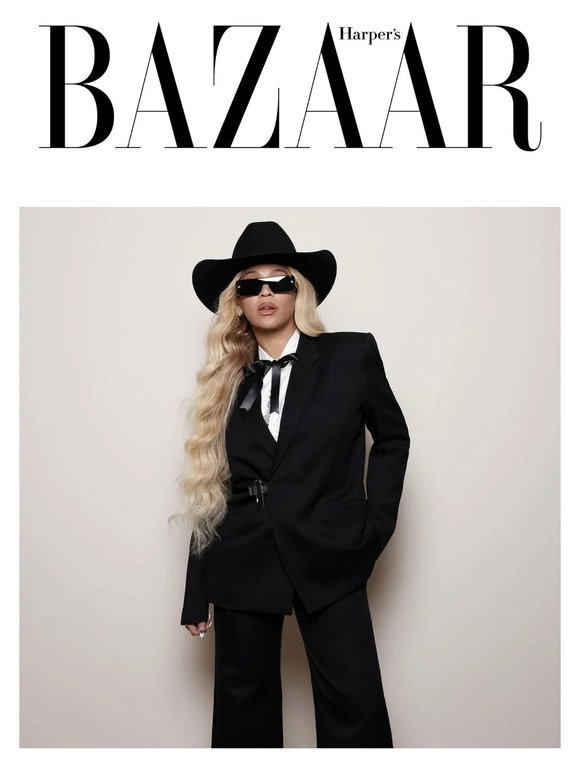 Harper's Bazaar: Beyoncé Gives the Coquette Trend a Cowboy Spin in ...