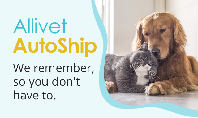 Allivet AutoShip. We remember, so you don't have to. Save Now.