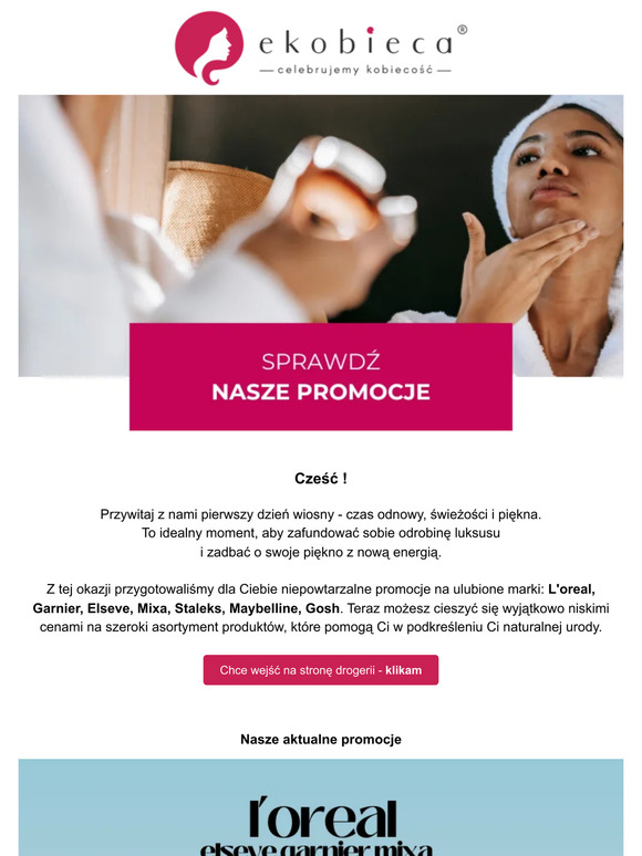🌷 Witaj wiosnę z nami! Odkryj niepowtarzalne promocje na ulubione marki kosmetyków! 💄🌸