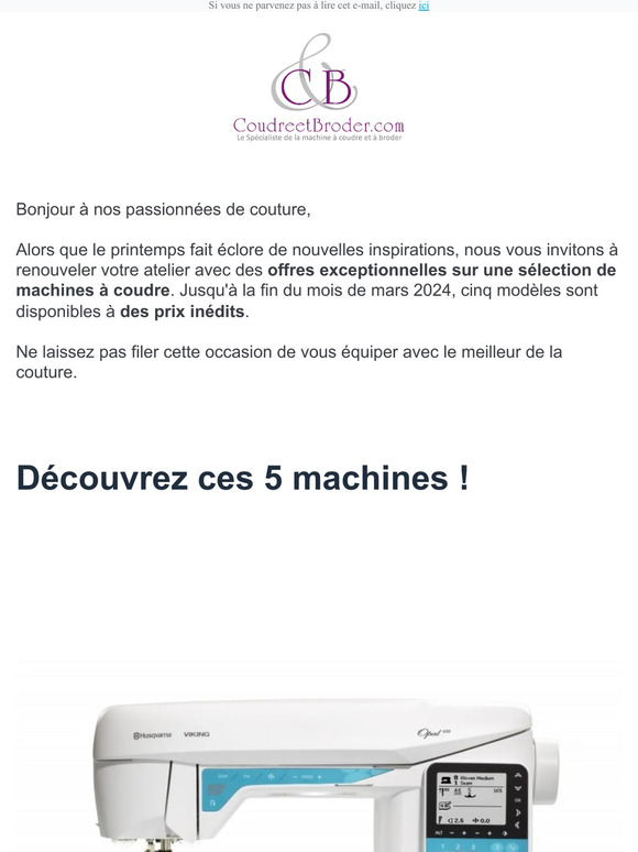 ⏱️ C'est le moment de changer de machine à coudre !​​
