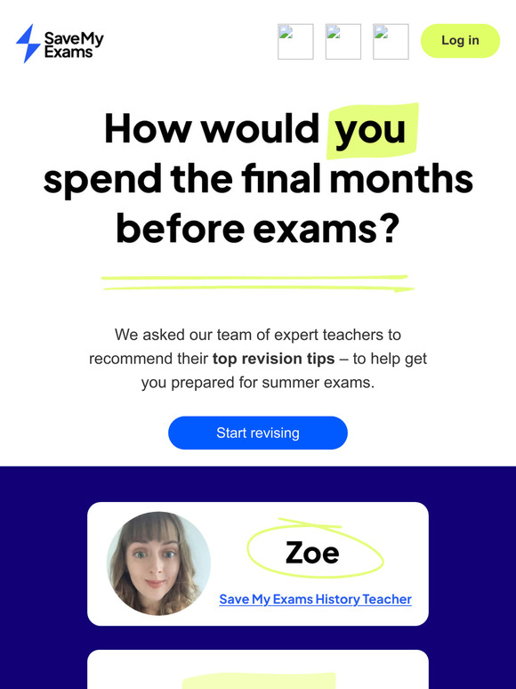 💡 Zoe from Save My Exams recommends...
