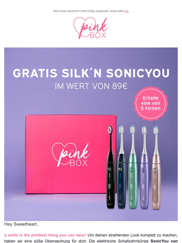 GRATIS Silk'n SonicYou Zahnbürste ✨