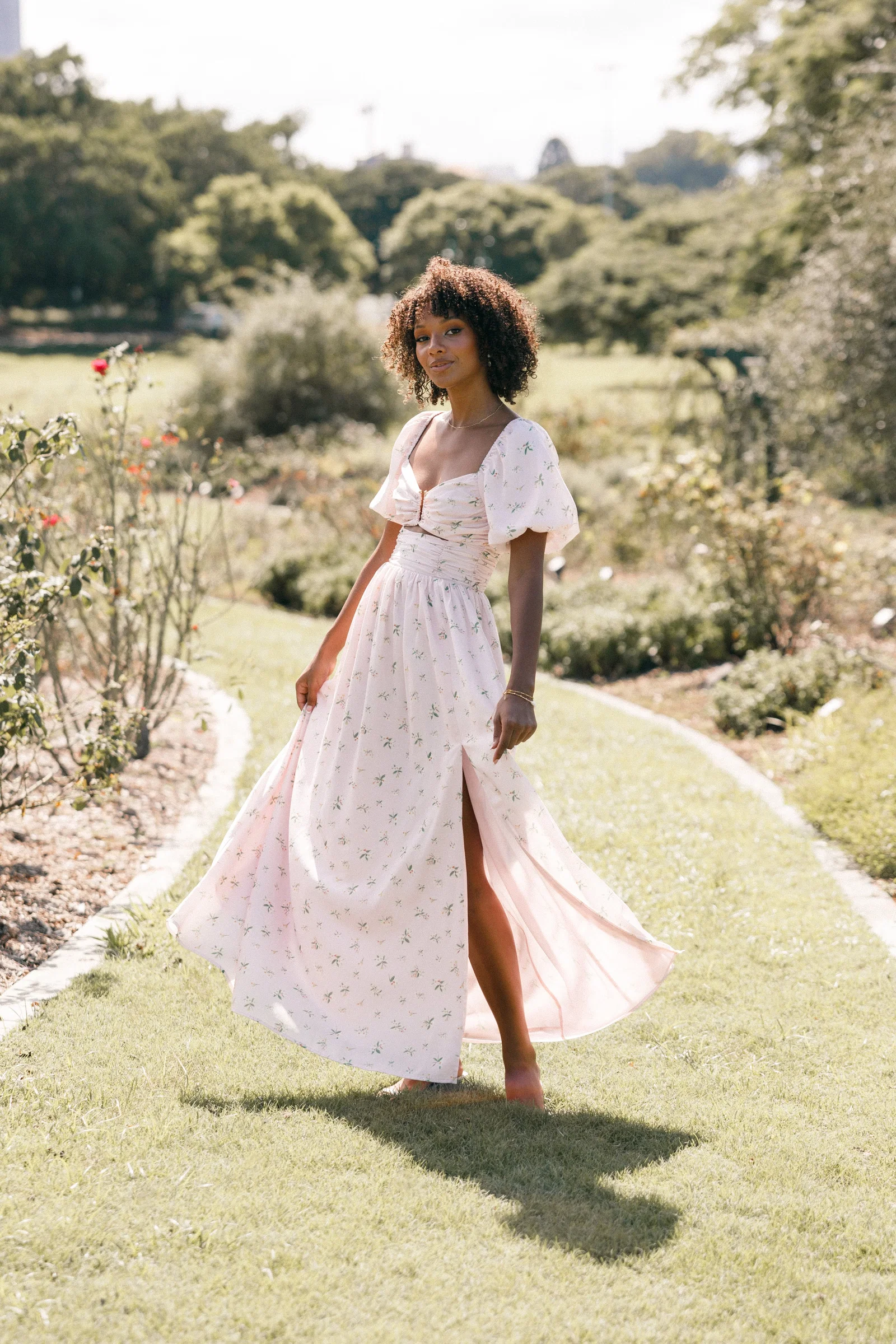 Image of Chloe Puff Sleeve Dress - Chloe Print