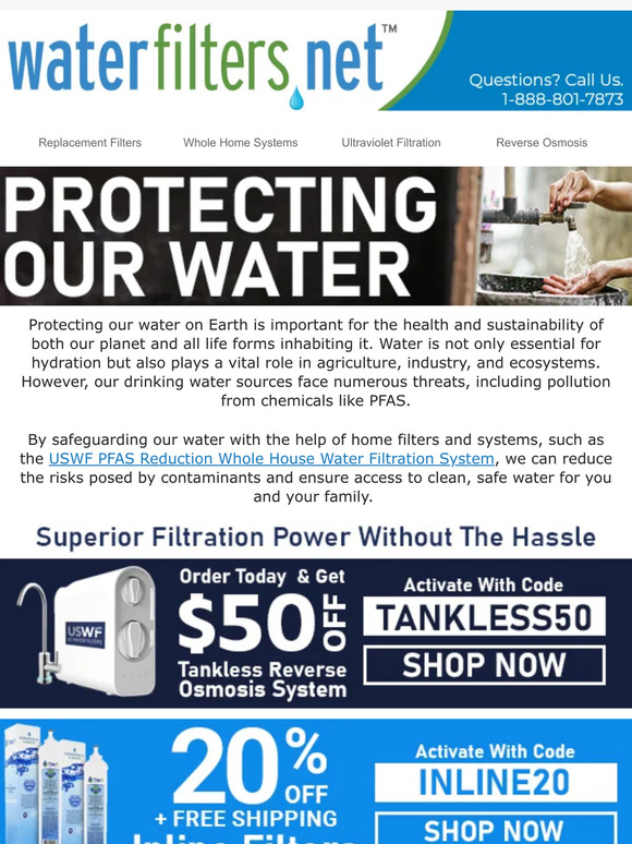 Protect Your Drinking Water Bonus Offers Inside