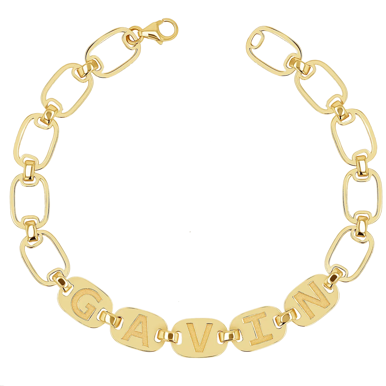 Image of Custom Chain Link Name Bracelet