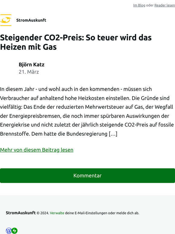 Steigender CO2-Preis: So teuer wird das Heizen mit Gas