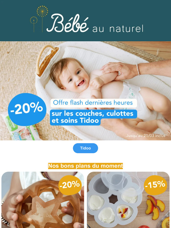 Dernières heures 🔥 - 20% sur Tidoo !