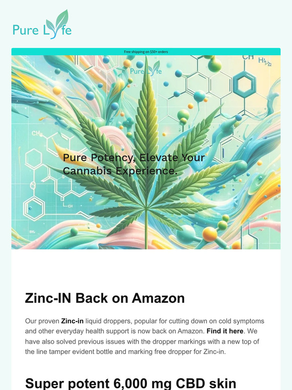 Zinc back on Amazon