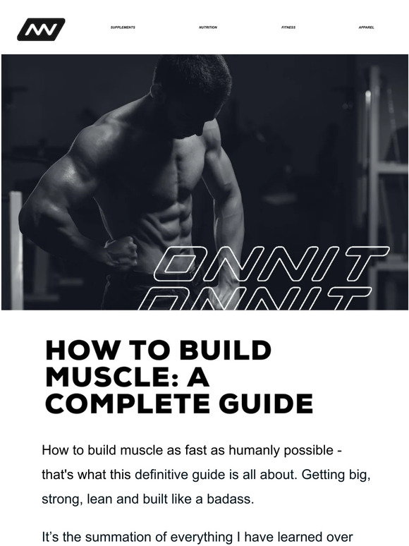 Onnit: How to Build Muscle: A Complete Guide | Milled