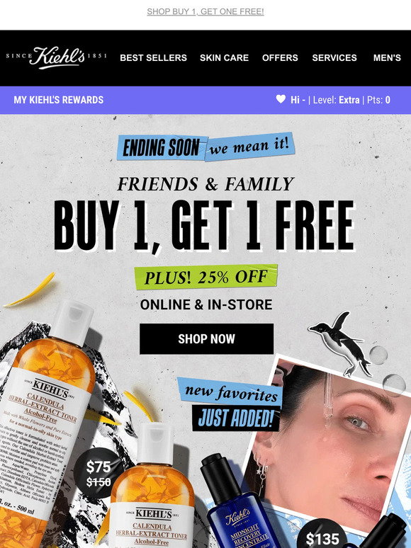 Kiehl's Email Newsletters: Shop Sales, Discounts, and Coupon Codes