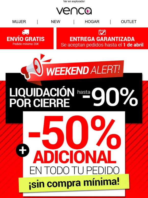 ⏰¡Últimas unidades! -50% extra toda la liquidación
