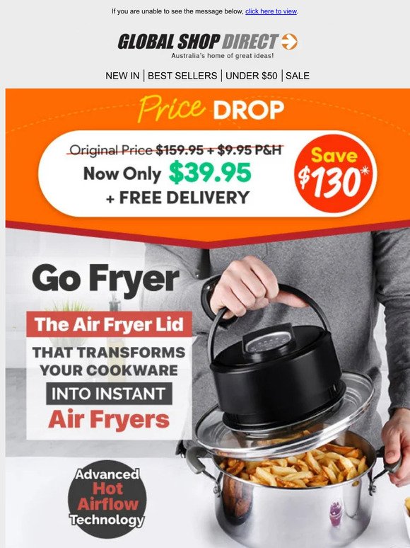 76% OFF Go Fryer - NOW $39.95 + Free Delivery!