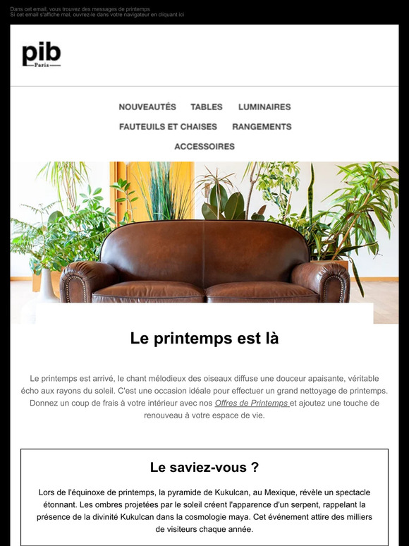 Offres de Printemps : vent de fraîcheur pour votre maison🌼