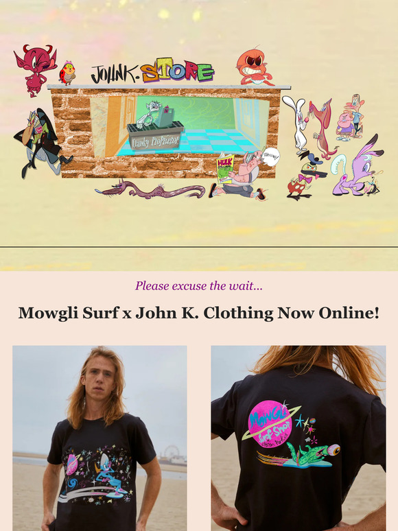👽 Now Online: John K. x Mowgli Surf Clothing Collection 🏄‍♀️