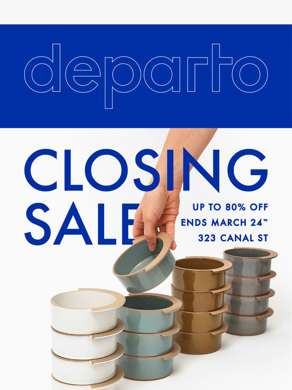 SAMPLE SALE CLOSING  |  Up to 80% Off!