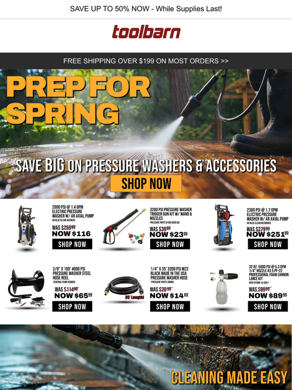 🌷Spring is near, Pressure Washer season is here! 💧