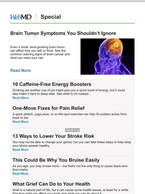 Brain Tumor Symptoms You Shouldn’t Ignore