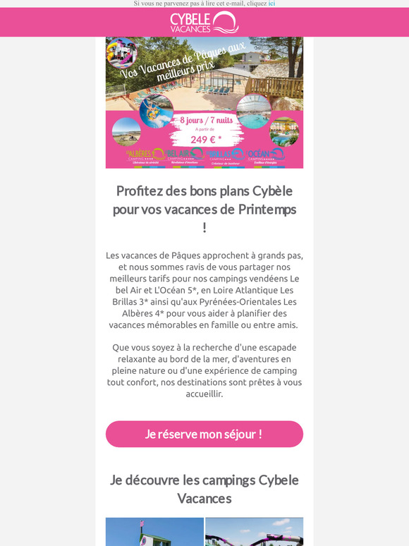 Partez en vacances au meilleur prix en Avril !