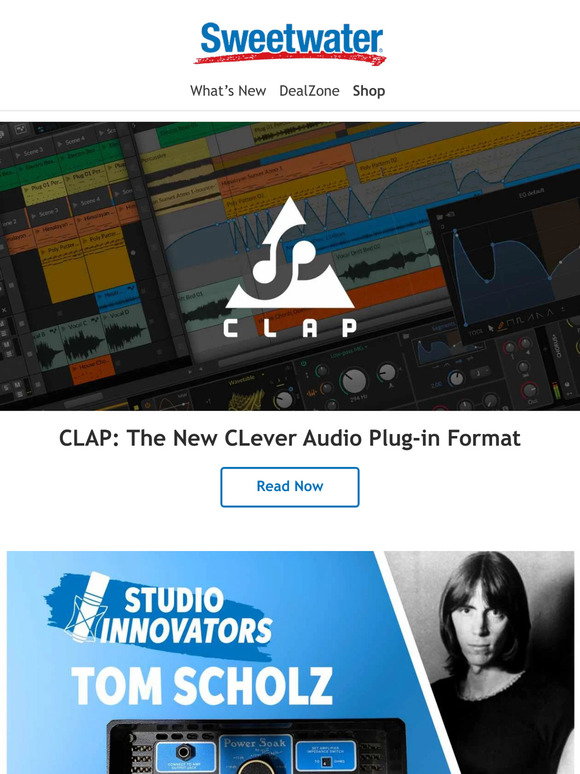 Sweetwater: CLAP: The New CLever Audio Plug-in Format | Milled