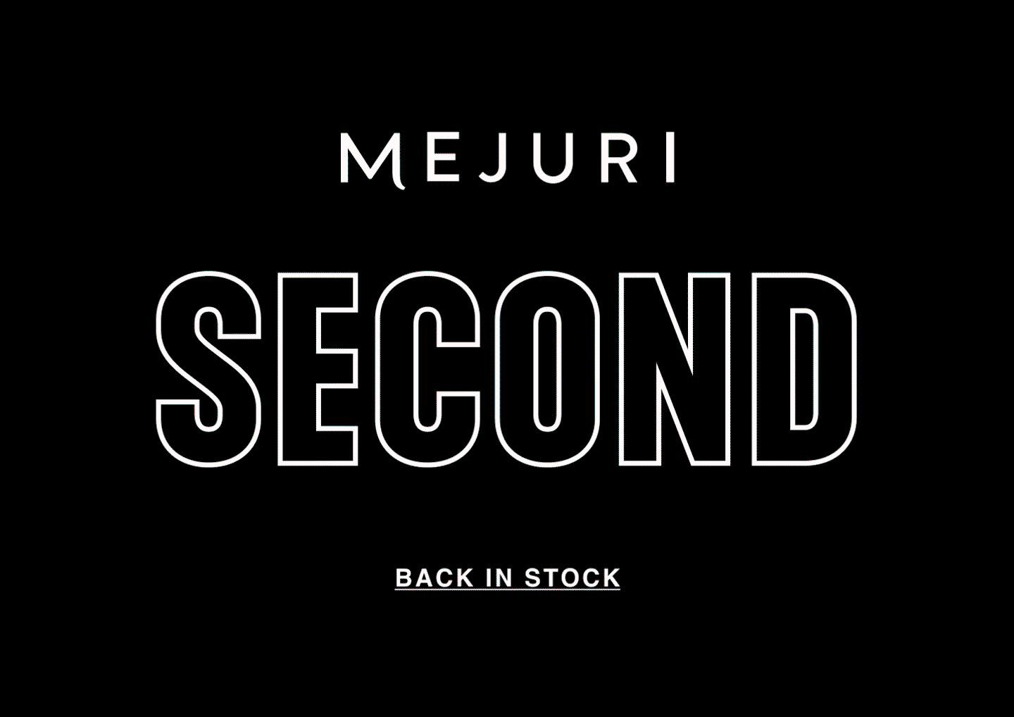 Mejuri. Second Chances. Back in Stock.