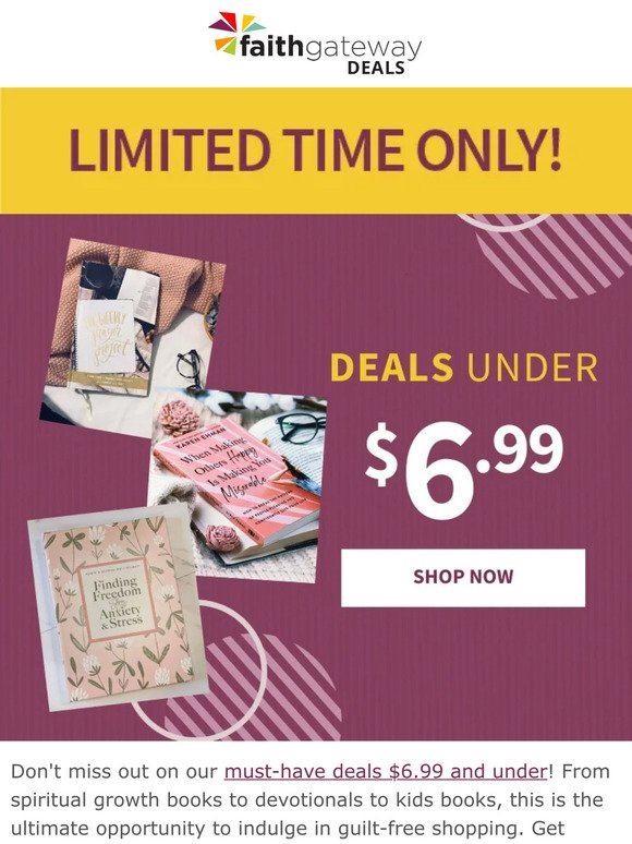 2 days only! limited-quantity deals under $7 📚