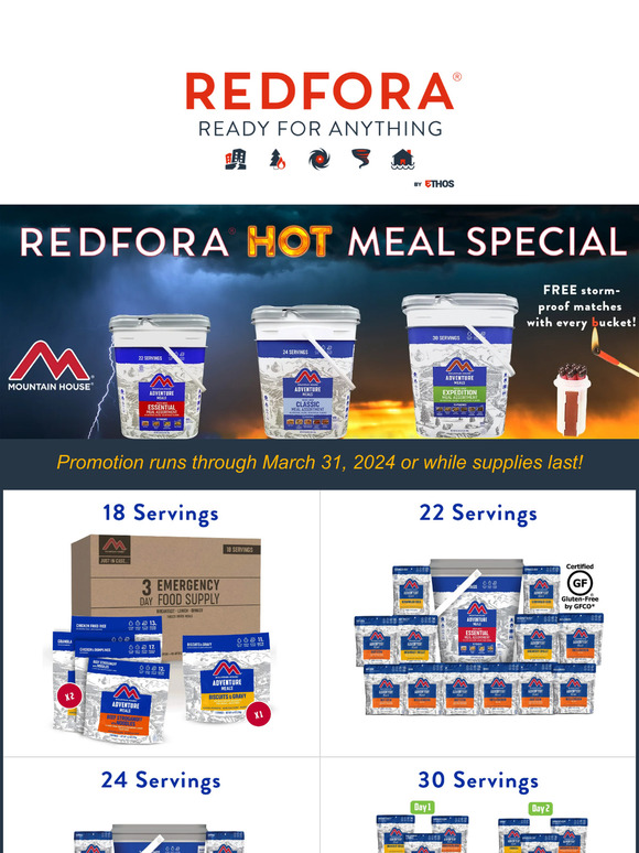 Mountain House Hot Food Special!