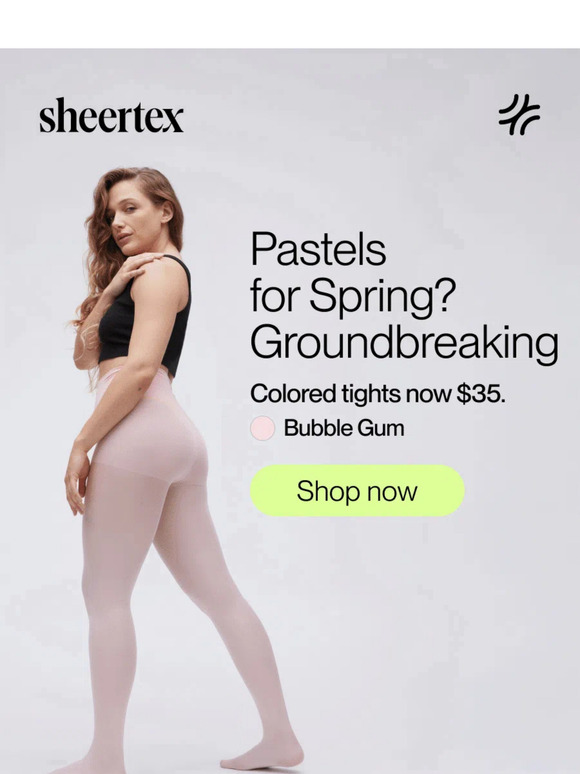 Sheertex Pastels for Spring? Groundbreaking Milled