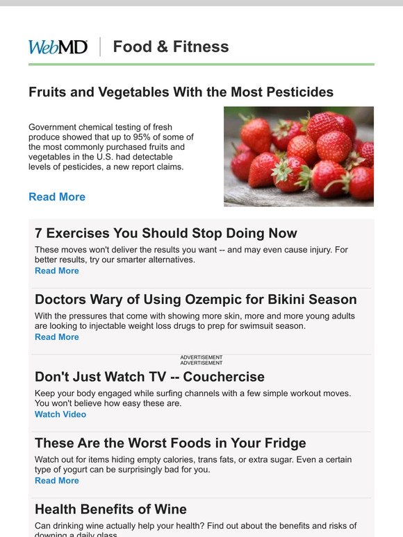 Fruits and Vegetables With the Most Pesticides