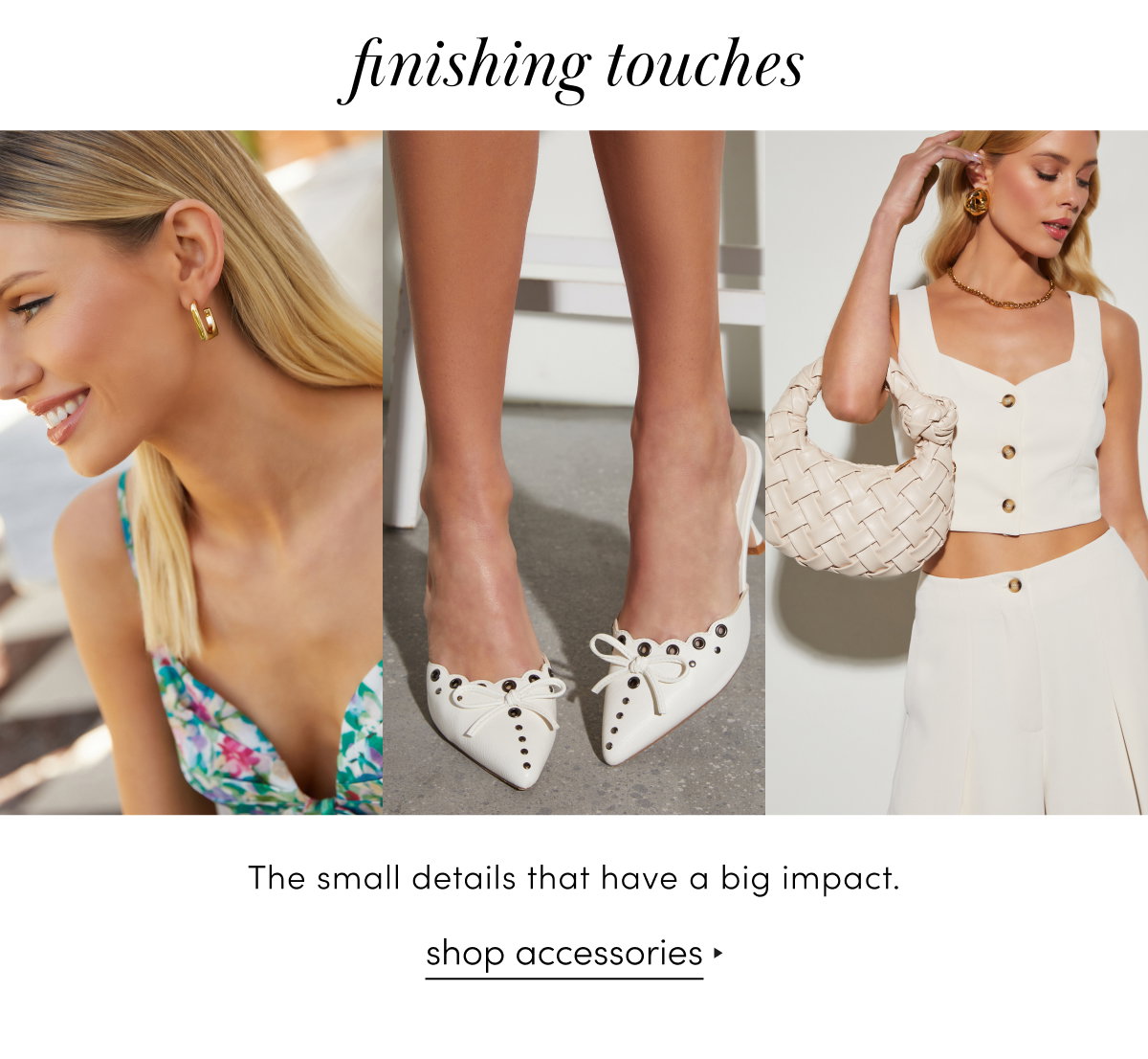 Shop shoes and accessories.