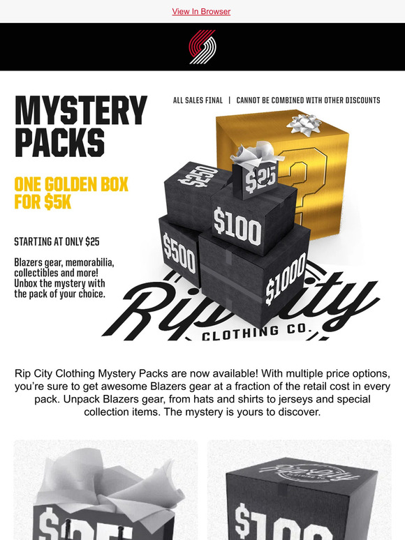 Mystery Packs now available!