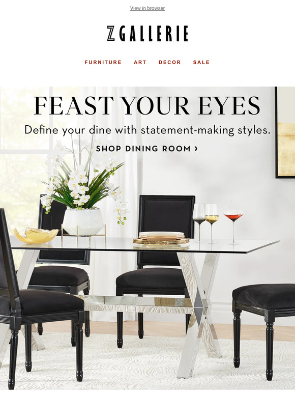 Z GALLERIE Dining Room Inspo This Way! 👉 Milled