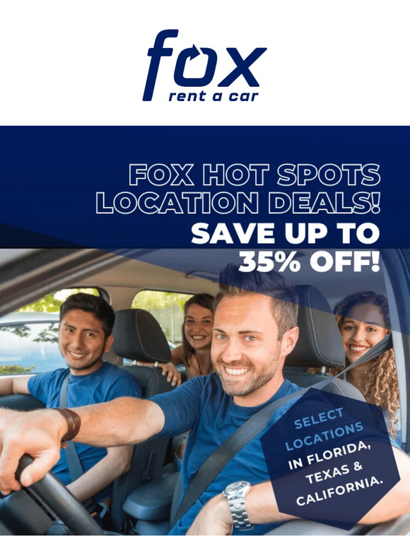 Fox Rent A Car 💰 Hey, You have More Savings and Mercedes Coming Your