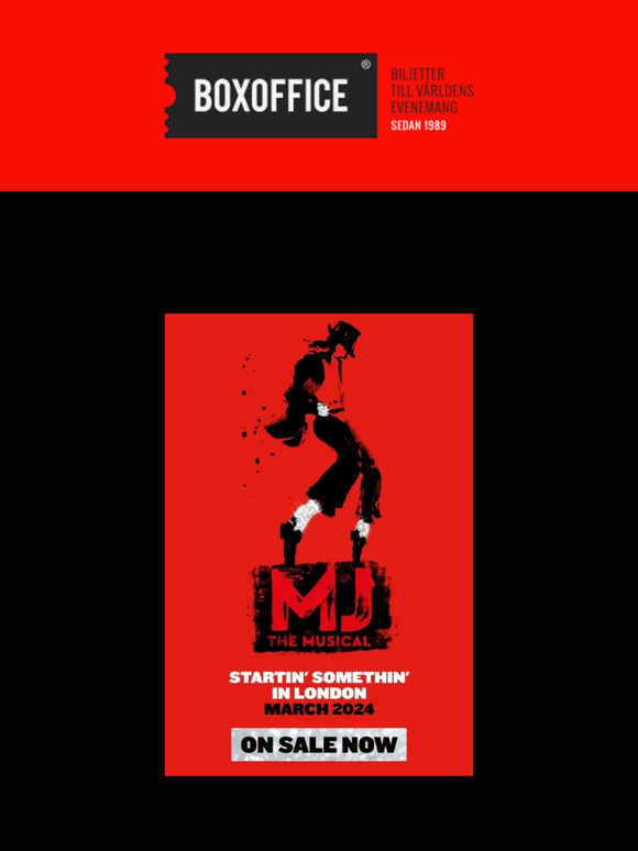 Gör dig redo att Moonwalka din väg till West End när MJ the Musical lyser upp London - Biljetter nu till salu! 🕺🎭✨