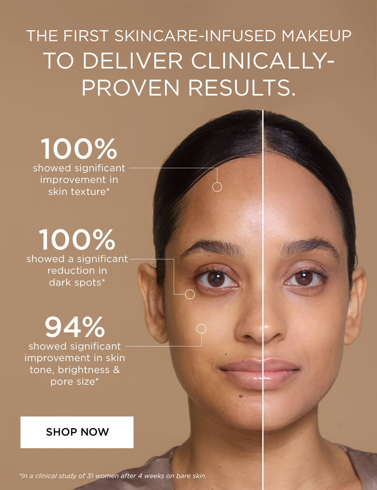 Ultimate Facial serum, No make up necessary.